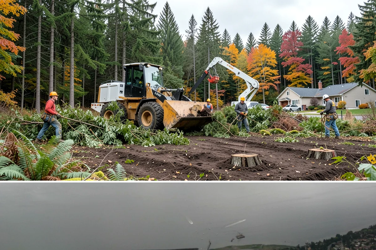 Hanging limb removal in Des Moines, King County, WA - This storm response service is performed immediately following severe weather events to eliminate hazards when hanging branches...