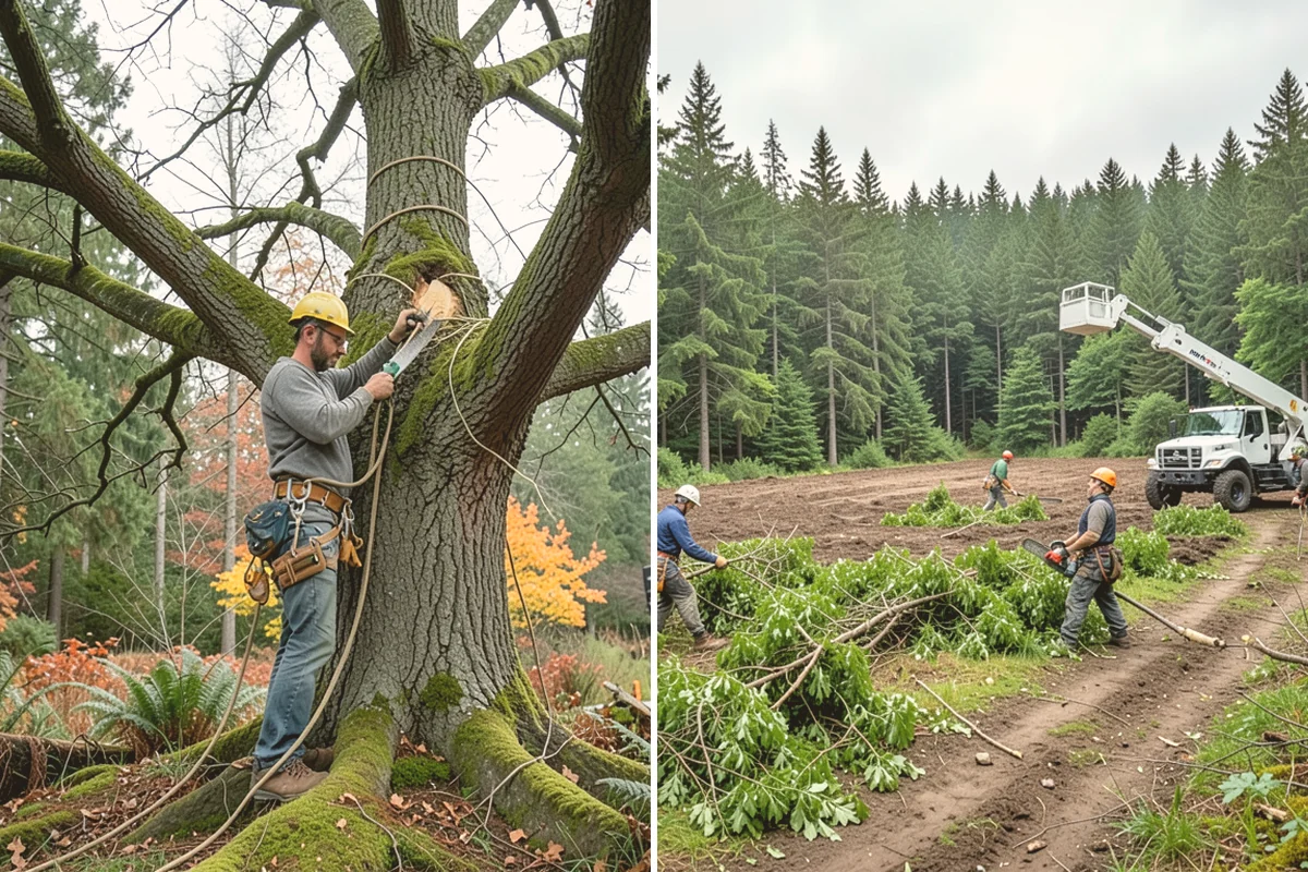 Hanging limb removal in Edmonds, Snohomish County, WA - Assess damage and immediate hazards