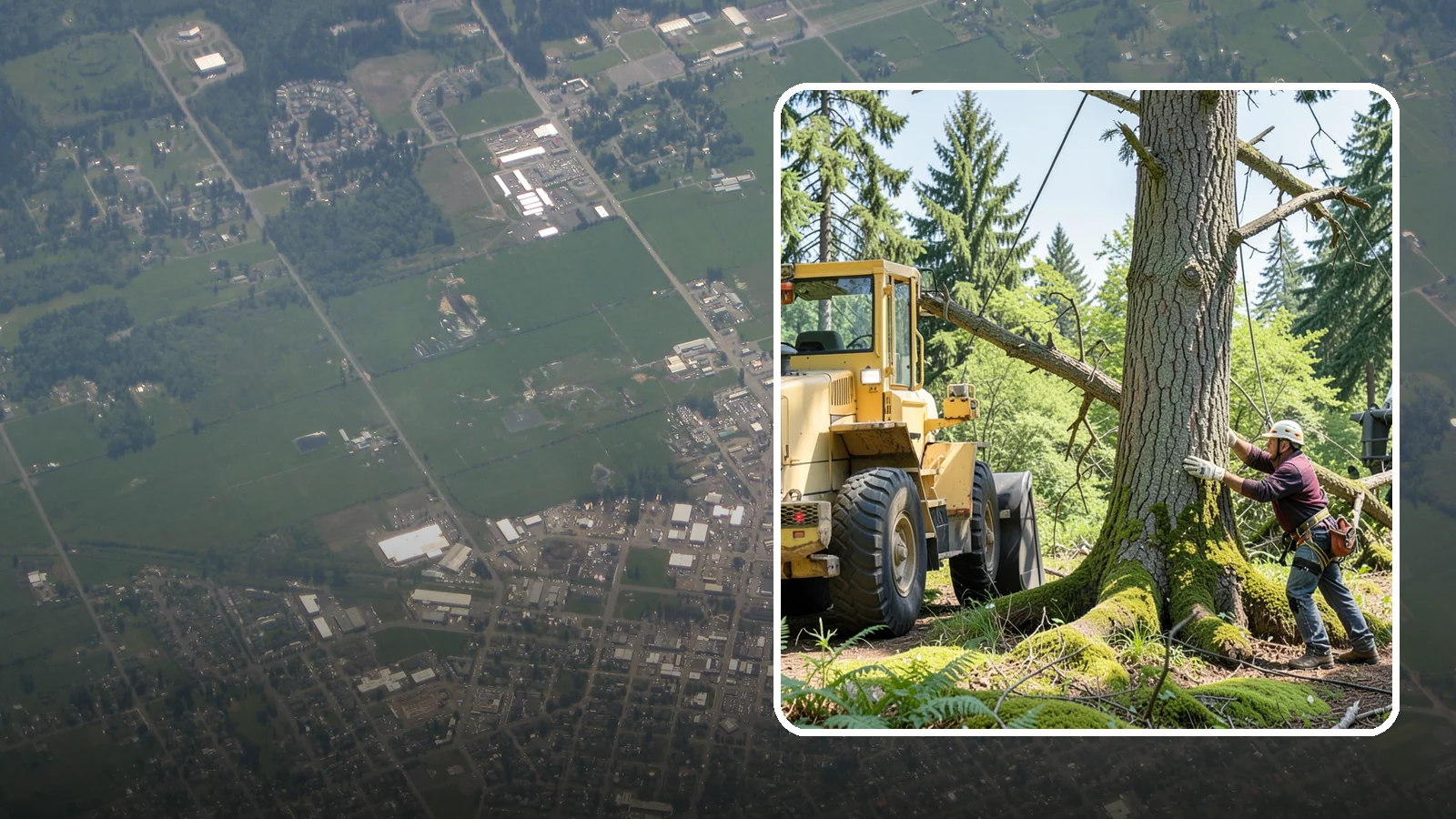 Hanging limb removal in Enumclaw, King County, WA - The removal of broken, suspended limbs.