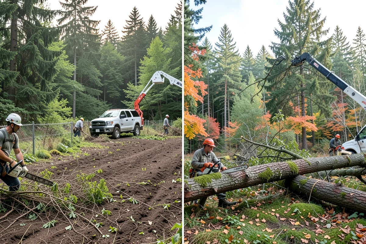 Hanging limb removal in Federal Way, King County, WA - Assess damage and immediate hazards