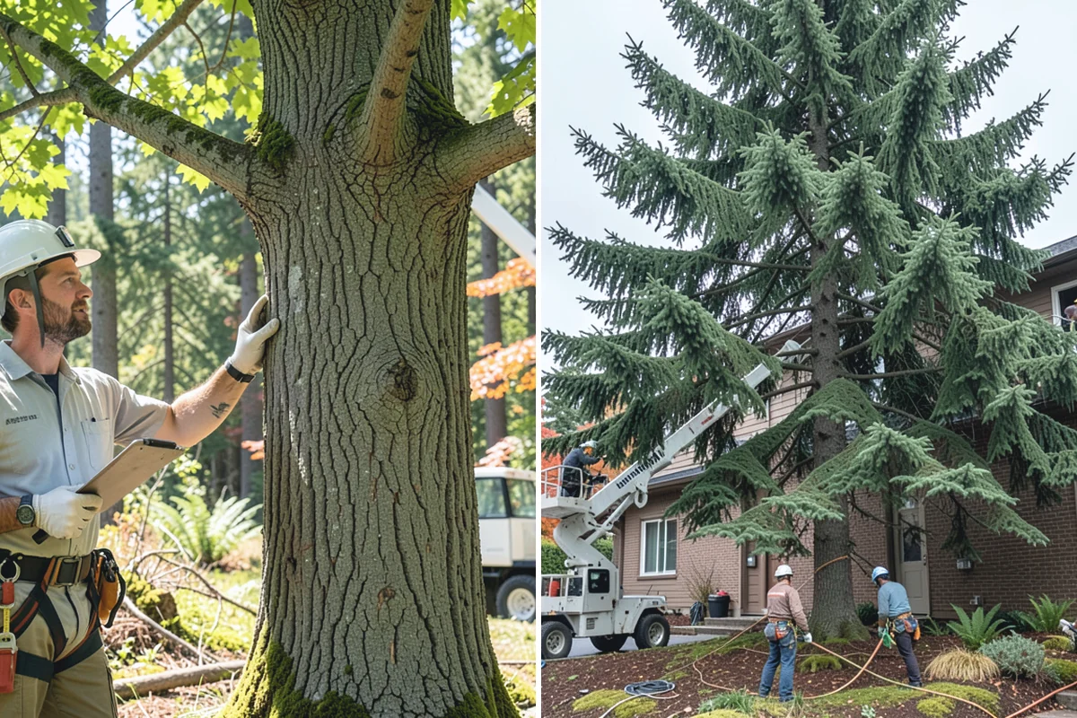 Hanging limb removal in Hamilton, Skagit County, WA - Assess damage and immediate hazards