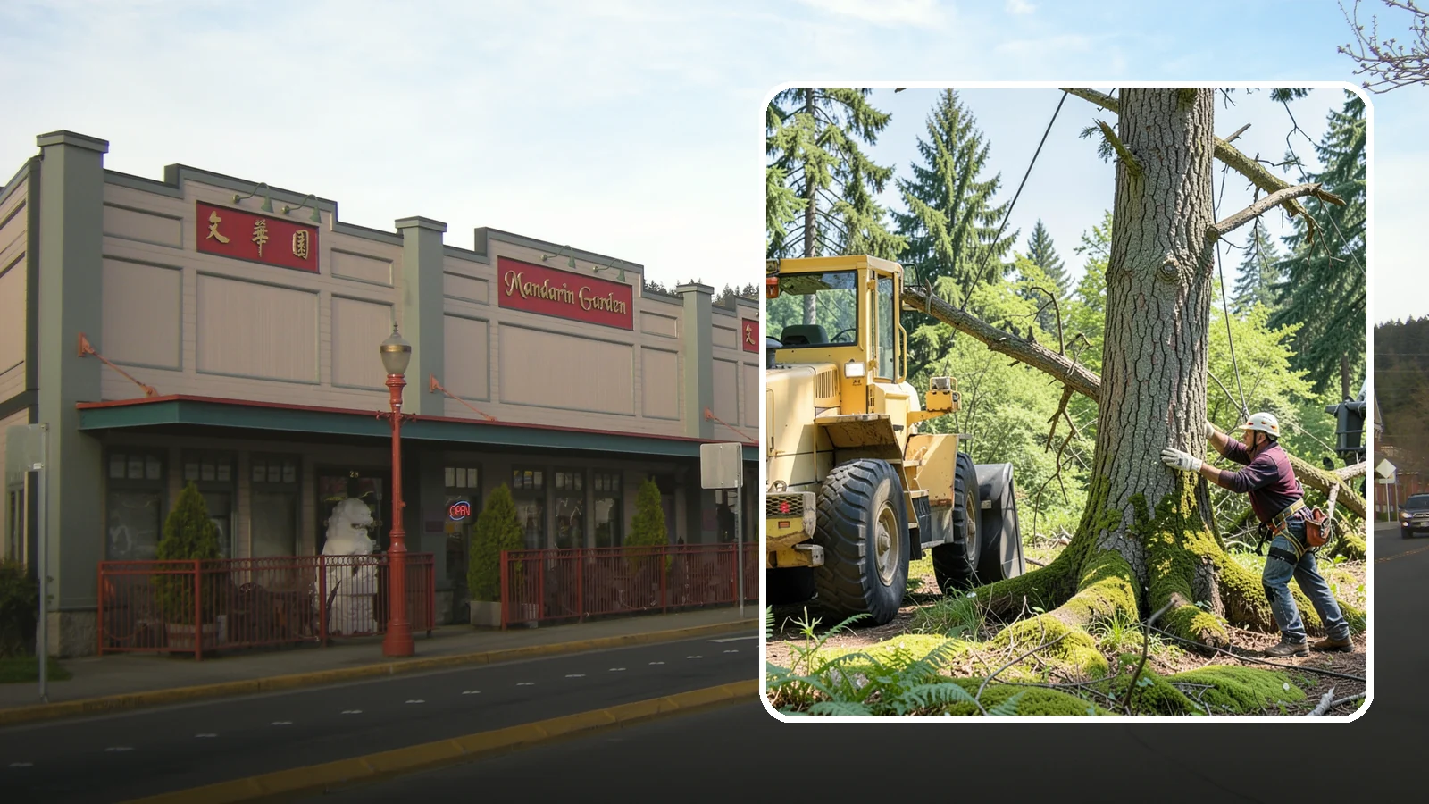 Hanging limb removal in Issaquah, King County, WA - The removal of broken, suspended limbs.