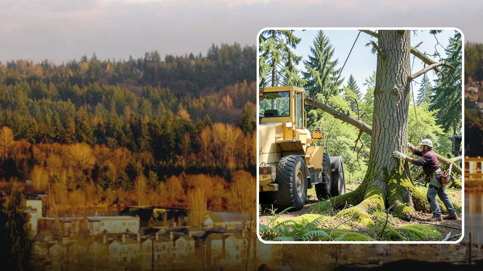 Hanging limb removal in Kenmore, King County, WA - The removal of broken, suspended limbs.