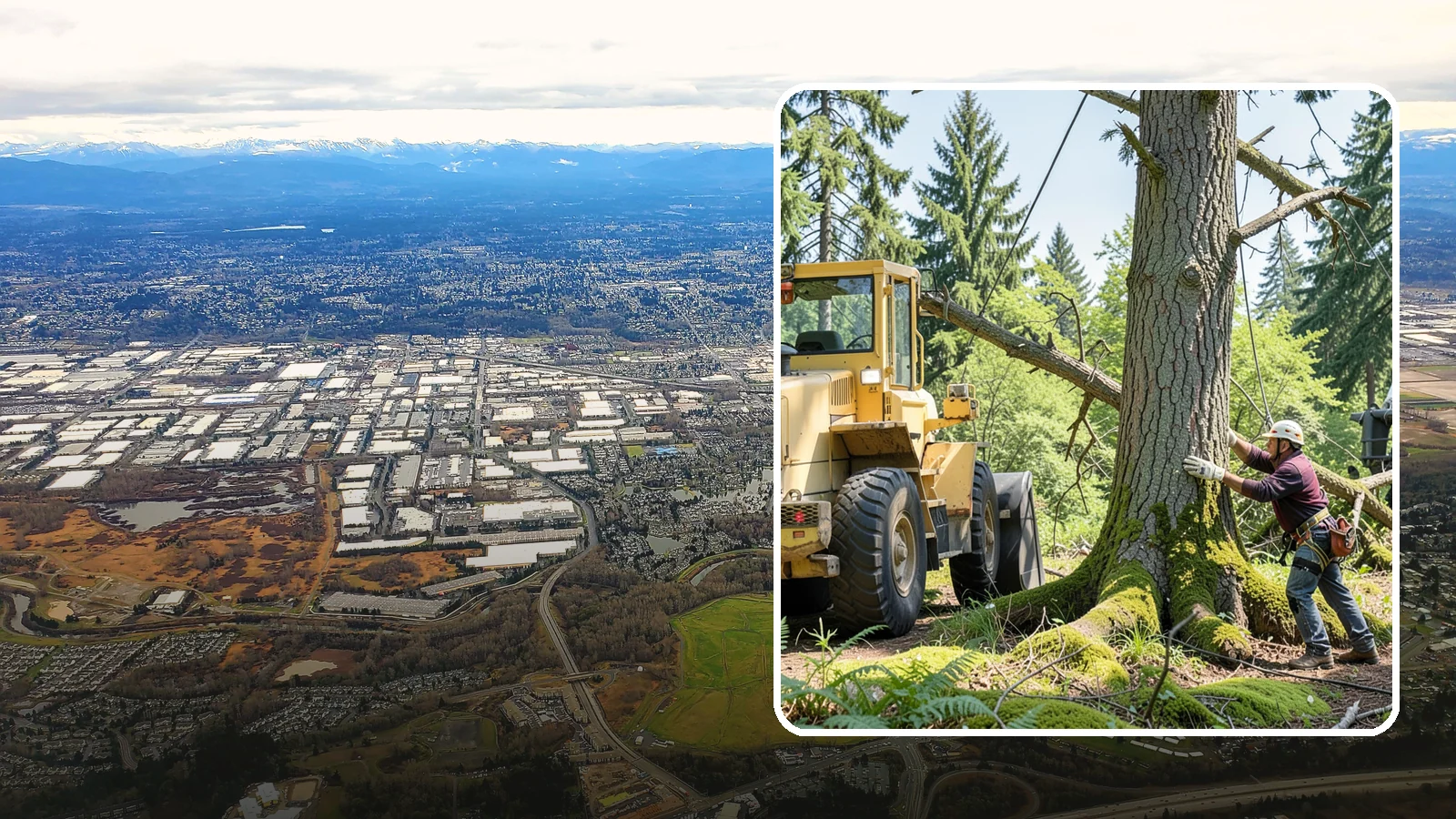 Hanging limb removal in Kent, King County, WA - The removal of broken, suspended limbs.