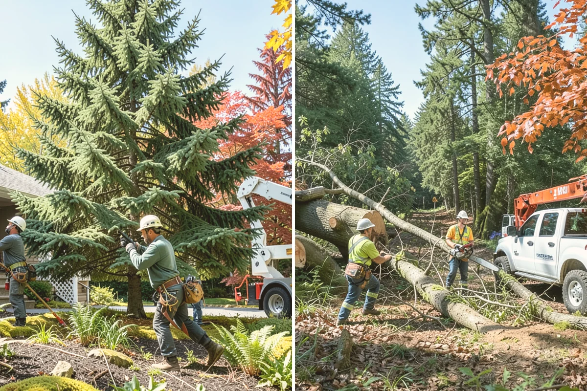 Hanging limb removal in Kent, King County, WA - Assess damage and immediate hazards