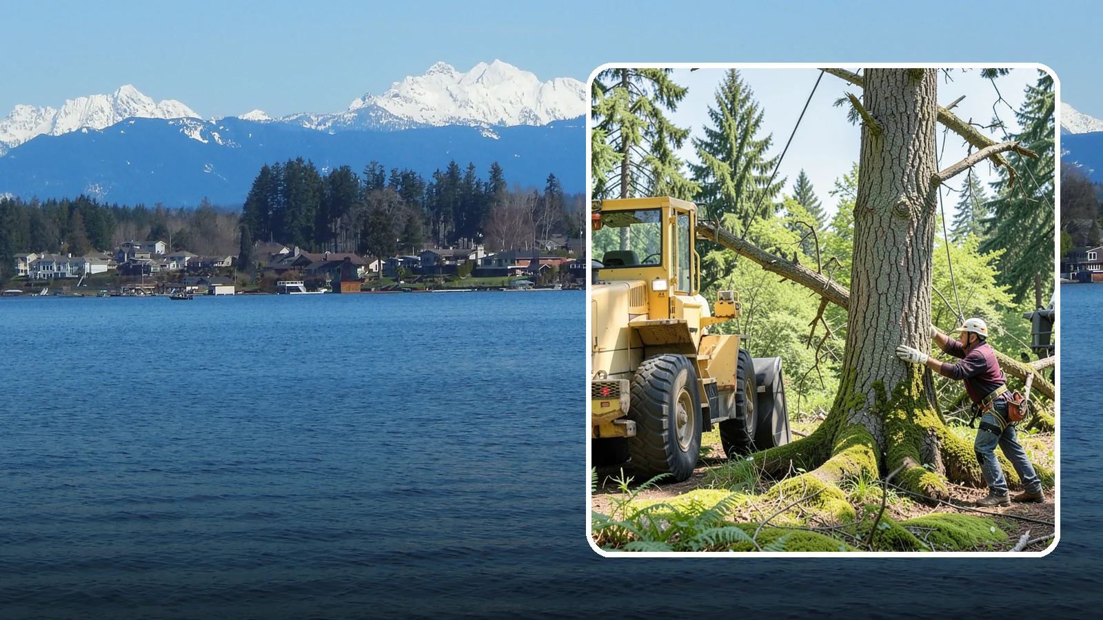 Hanging limb removal in Lake Stevens, Snohomish County, WA - The removal of broken, suspended limbs.