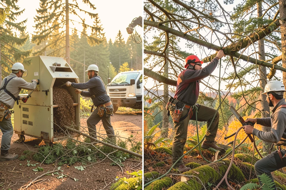 Hanging limb removal in Langley, Island County, WA - Assess damage and immediate hazards