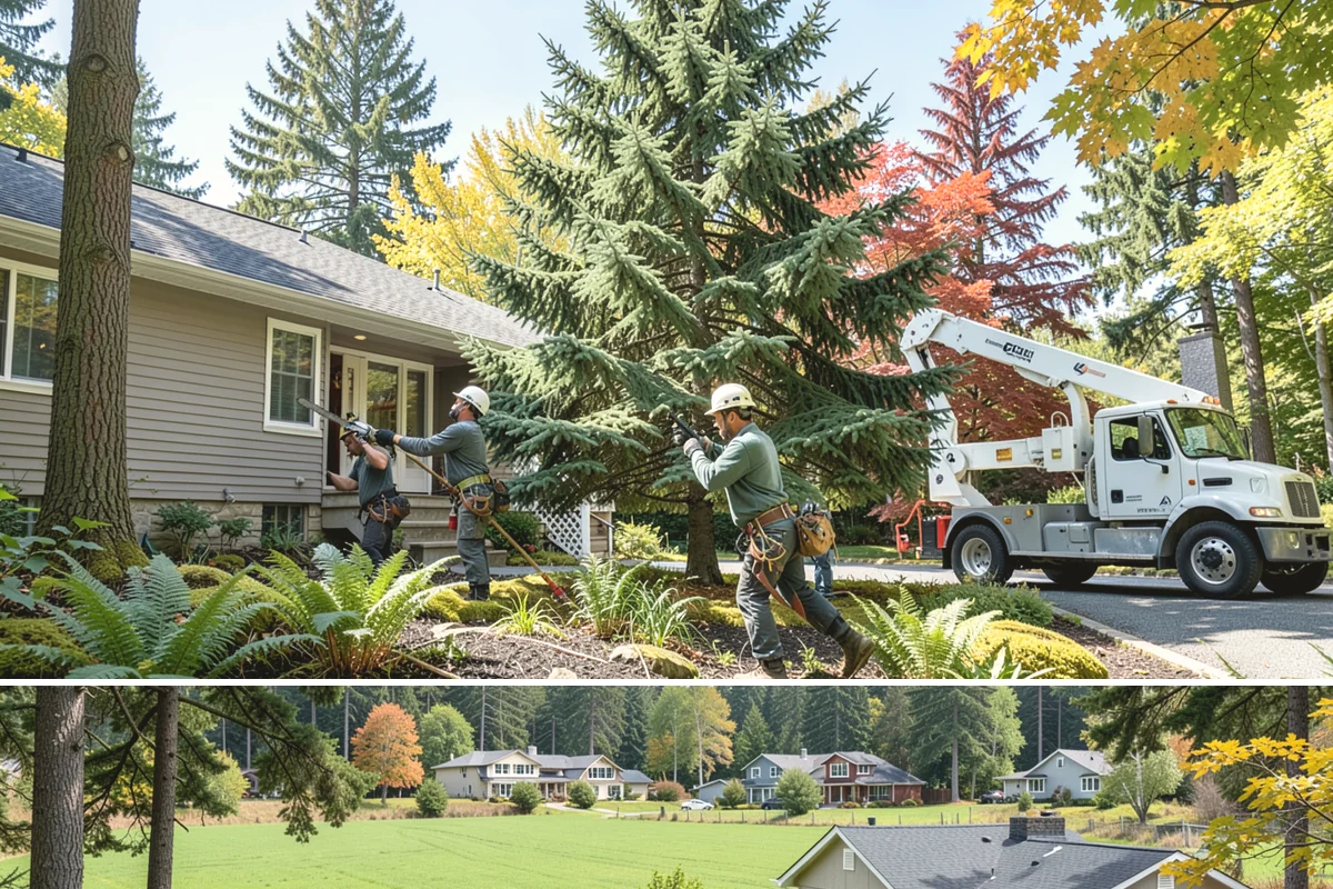 Hanging limb removal in Lyman, Skagit County, WA - This storm response service is performed immediately following severe weather events to eliminate hazards when hanging branches...