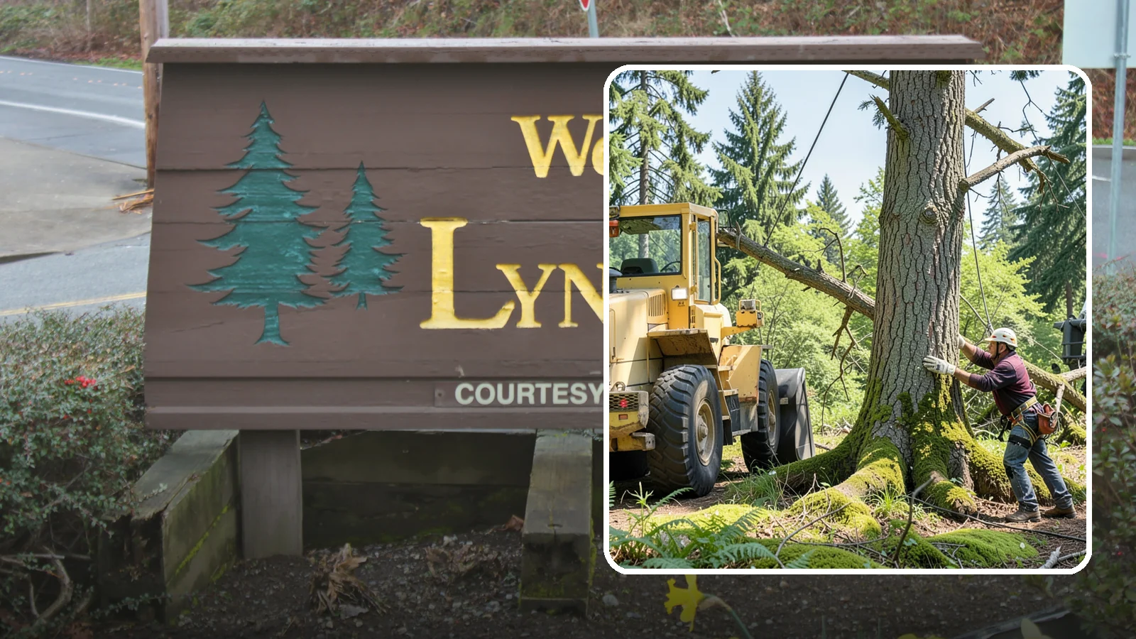 Hanging limb removal in Lynnwood, Snohomish County, WA - The removal of broken, suspended limbs.