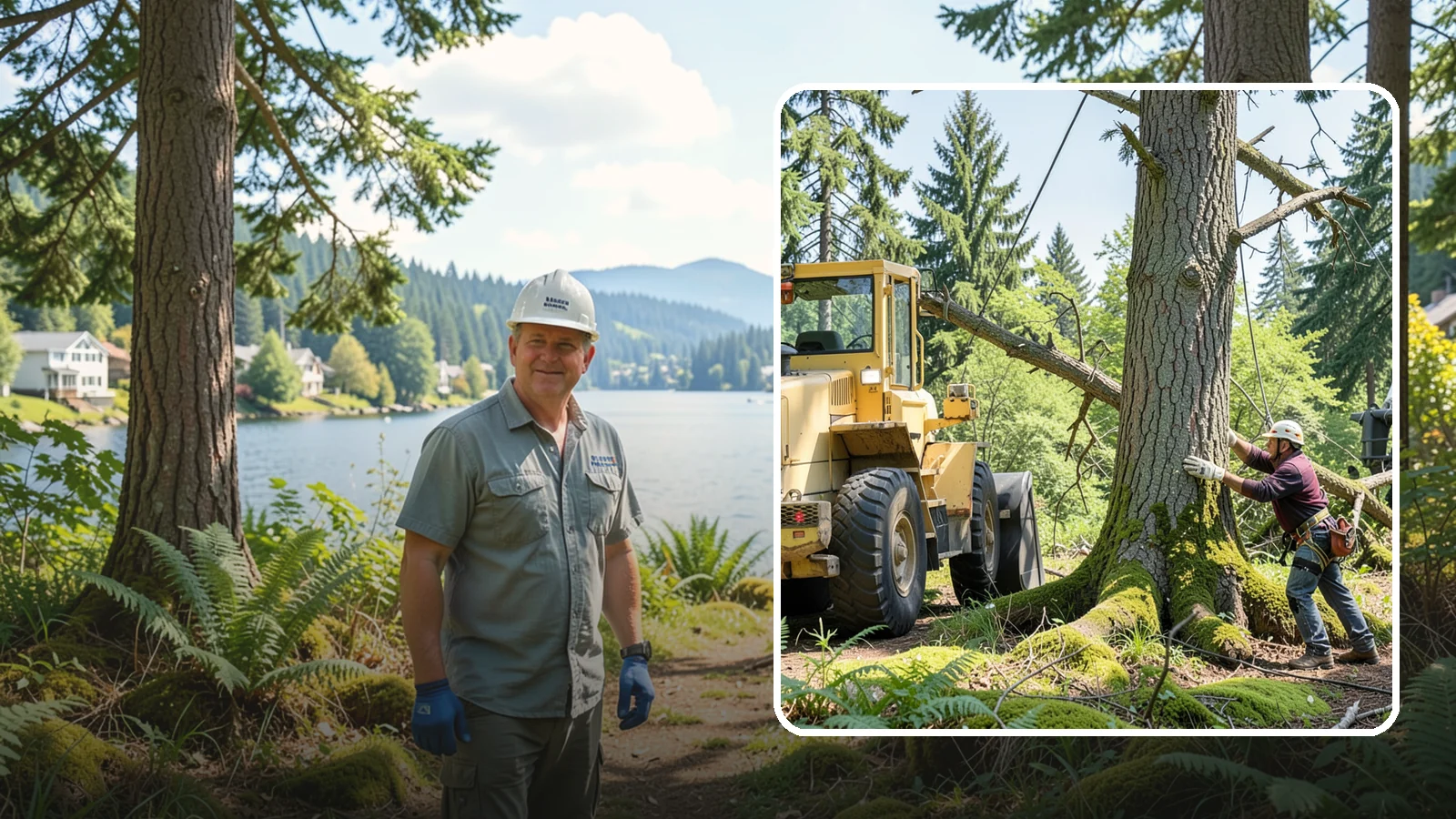 Hanging limb removal in Milton, King County, WA - The removal of broken, suspended limbs.