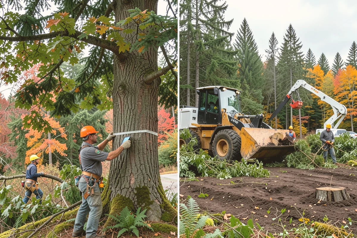 Hanging limb removal in Milton, King County, WA - Assess damage and immediate hazards