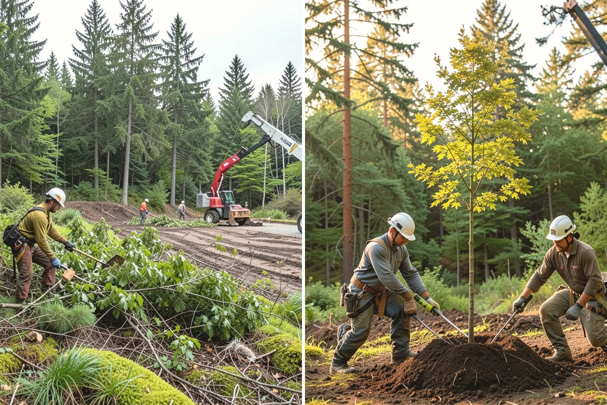 Hanging limb removal in Mountlake Terrace, Snohomish County, WA - Assess damage and immediate hazards