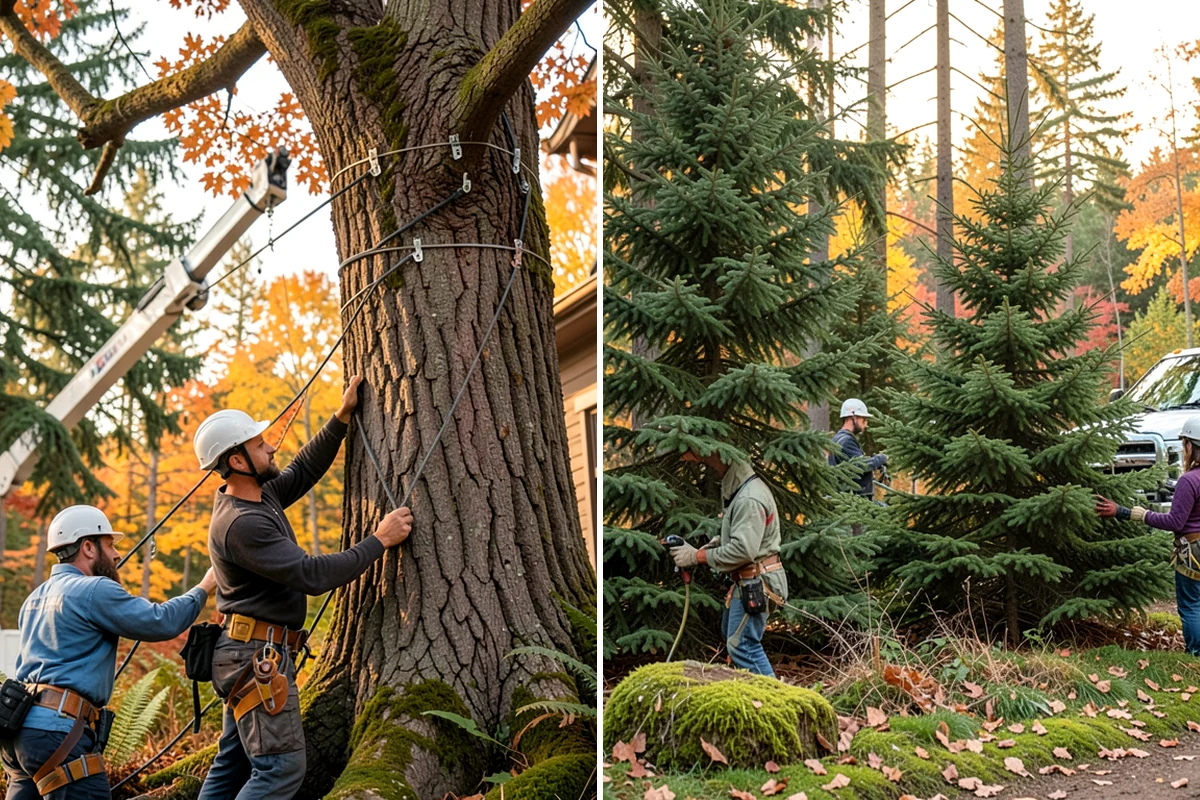 Hanging limb removal in Normandy Park, King County, WA - Assess damage and immediate hazards
