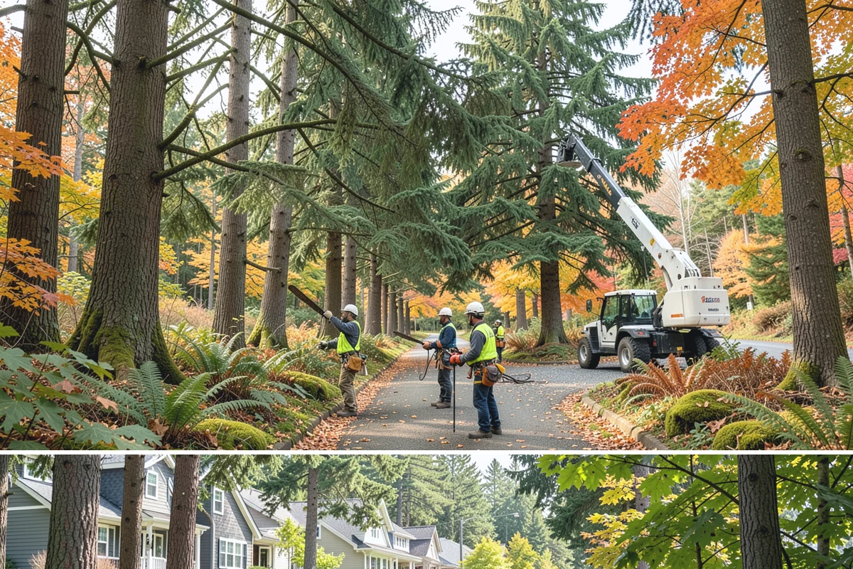 Hanging limb removal in Normandy Park, King County, WA - This storm response service is performed immediately following severe weather events to eliminate hazards when hanging branches...