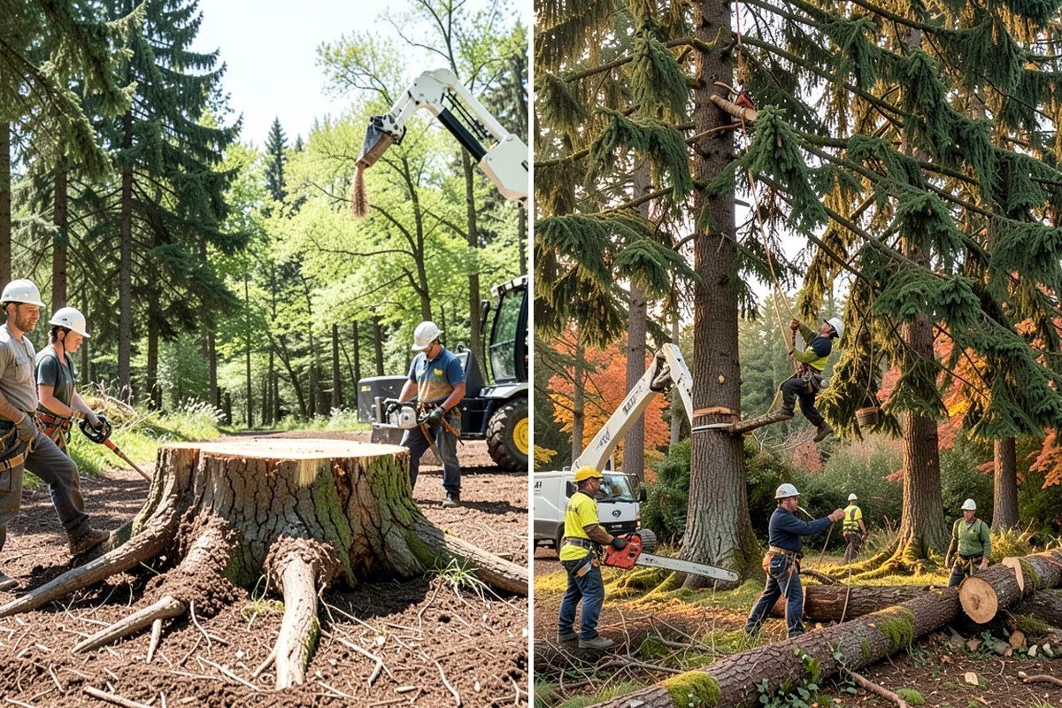 Hanging limb removal in Puyallup, Pierce County, WA - Assess damage and immediate hazards