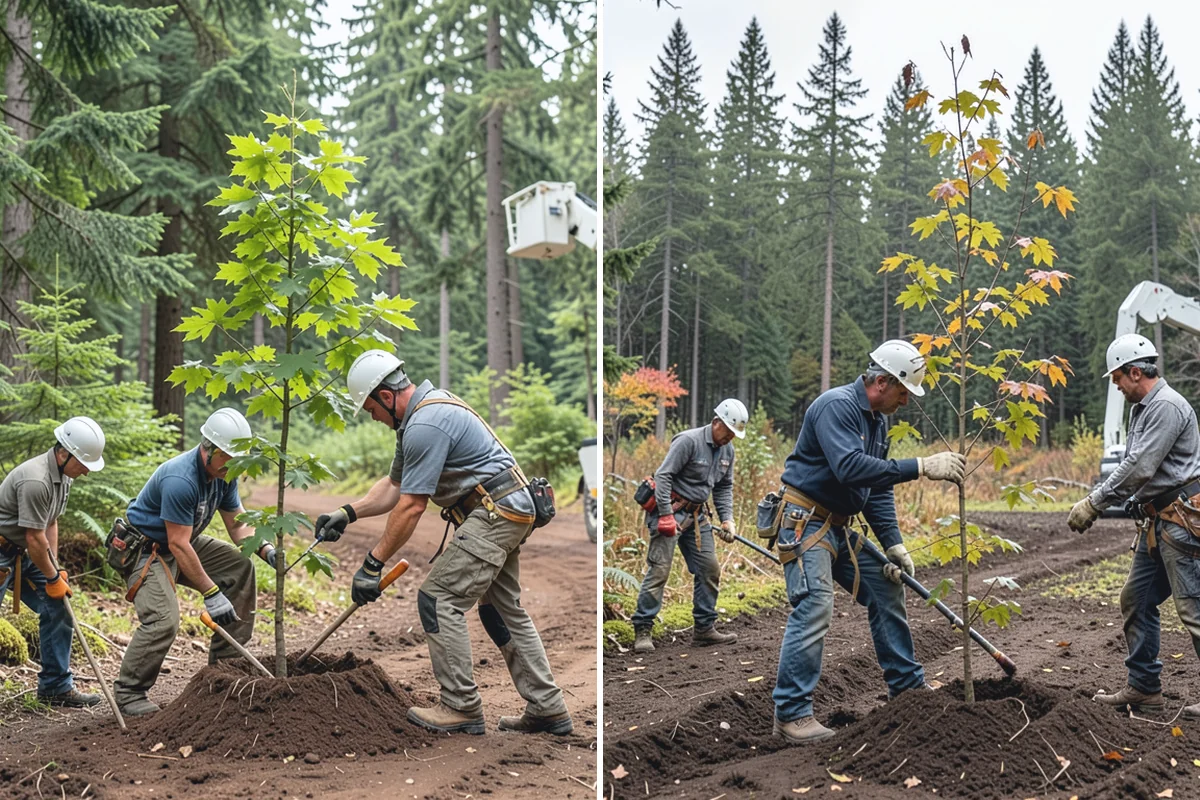 Hanging limb removal in Roy, Pierce County, WA - Assess damage and immediate hazards