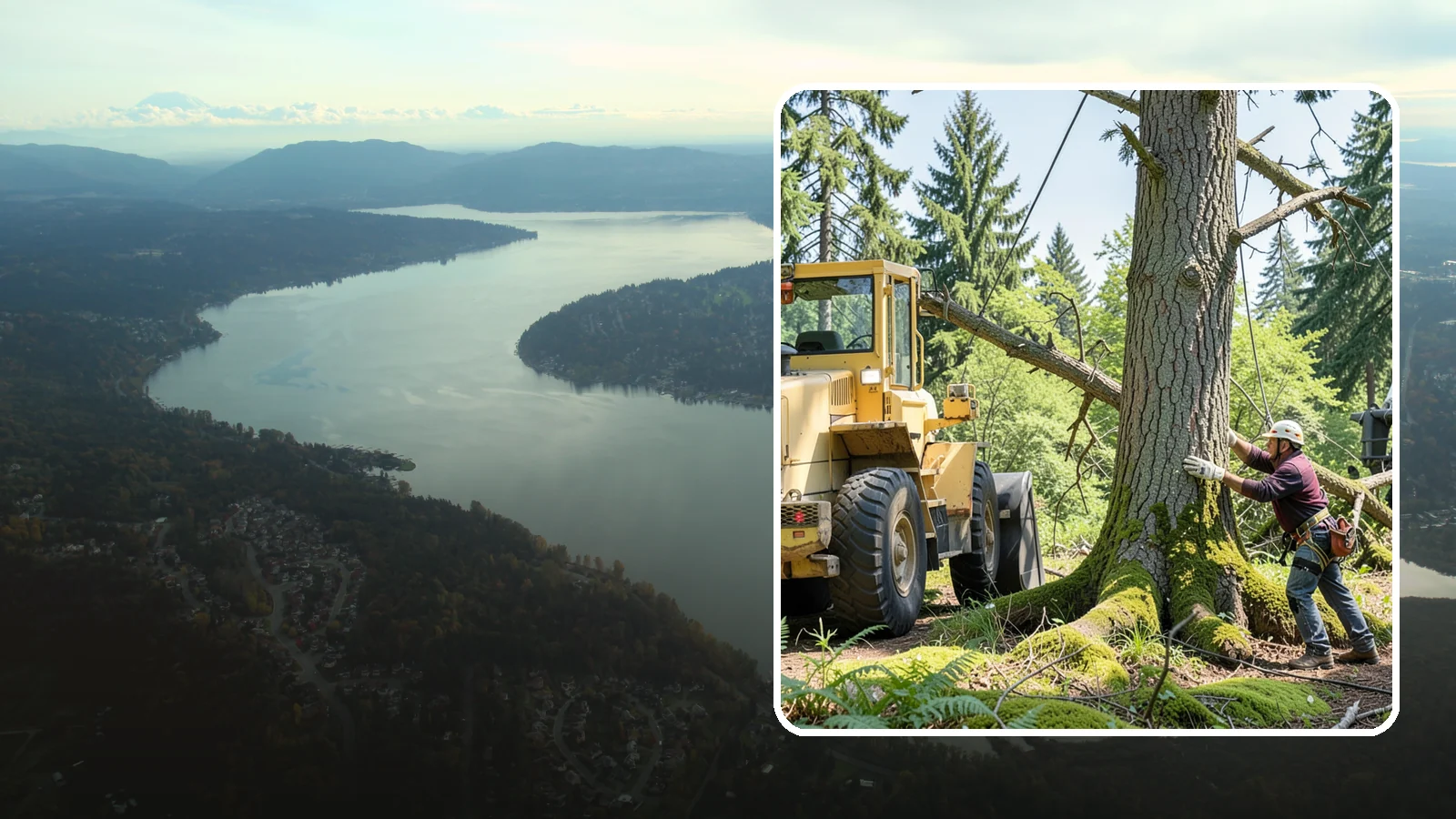 Hanging limb removal in Sammamish, King County, WA - The removal of broken, suspended limbs.