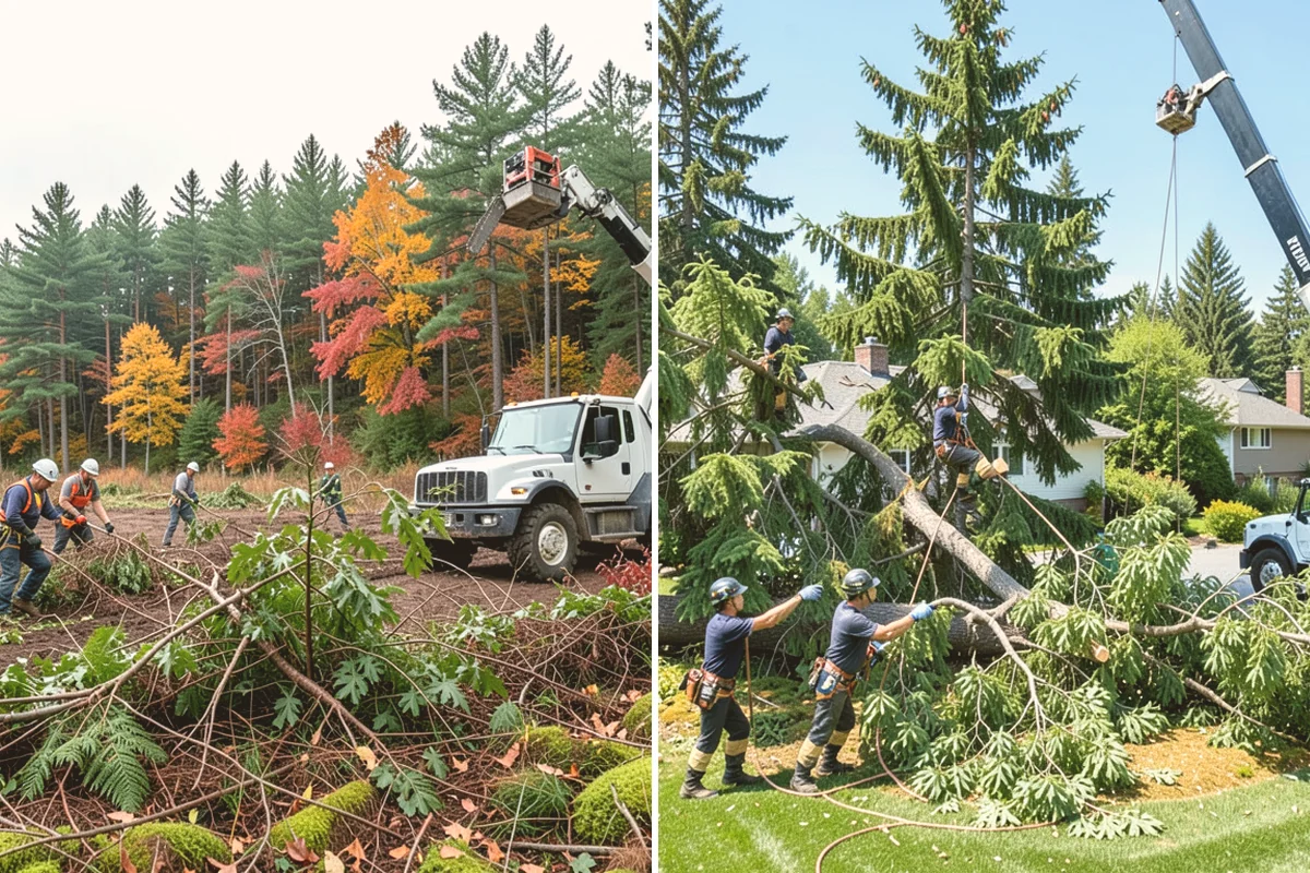 Hanging limb removal in Sammamish, King County, WA - Assess damage and immediate hazards