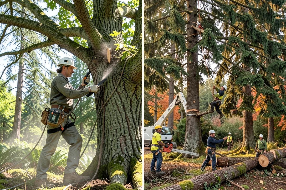 Hanging limb removal in SeaTac, King County, WA - Assess damage and immediate hazards