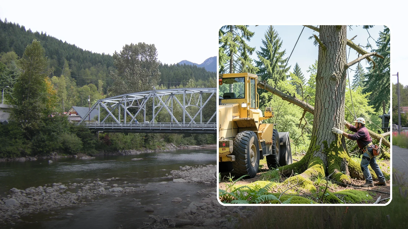 Hanging limb removal in Skykomish, King County, WA - The removal of broken, suspended limbs.