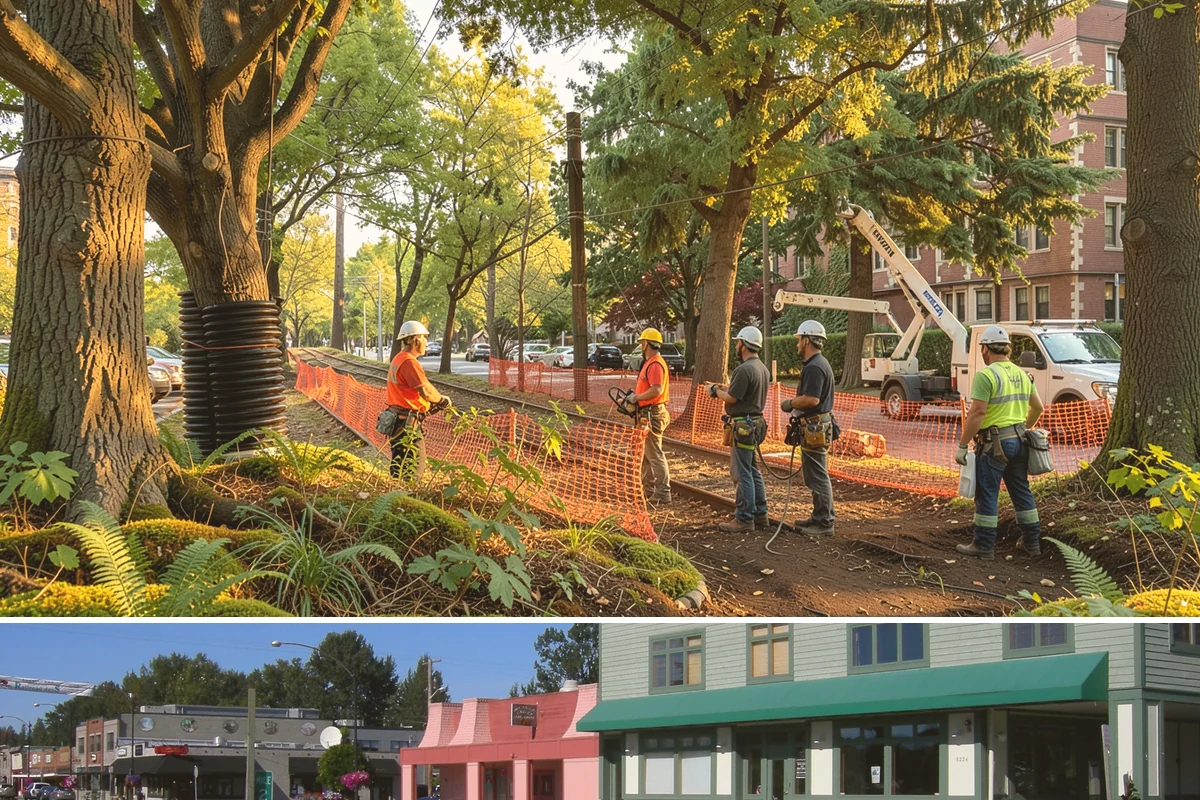 Hanging limb removal in Snoqualmie, King County, WA - This storm response service is performed immediately following severe weather events to eliminate hazards when hanging branches...
