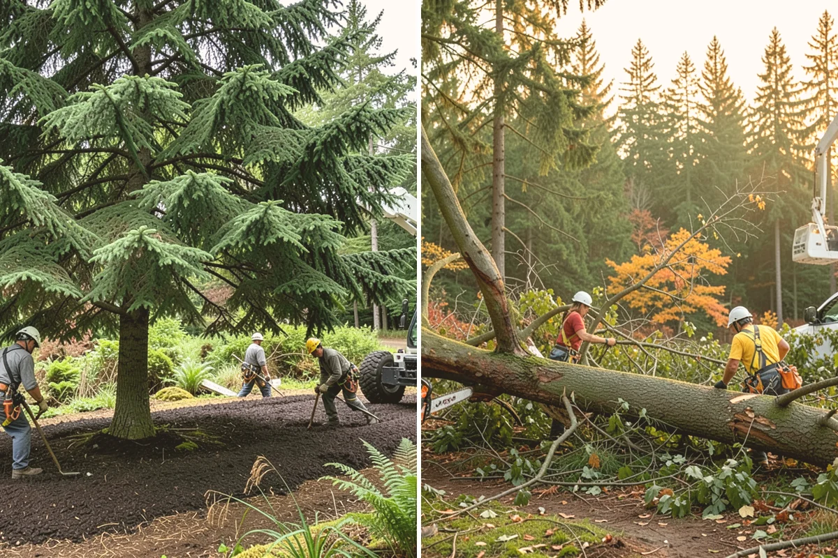 Hanging limb removal in Stanwood, Snohomish County, WA - Assess damage and immediate hazards