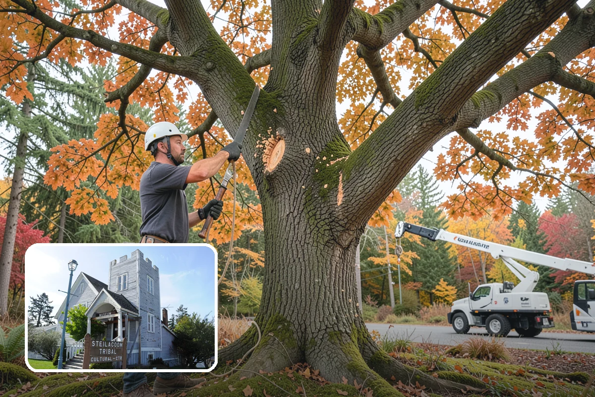 Hanging limb removal in Steilacoom, Pierce County, WA - Restores safety and access quickly