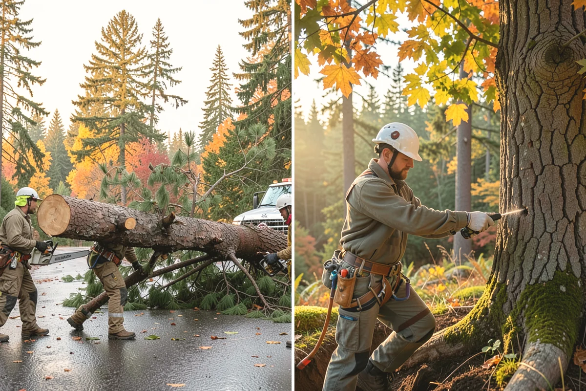 Hanging limb removal in Steilacoom, Pierce County, WA - Assess damage and immediate hazards