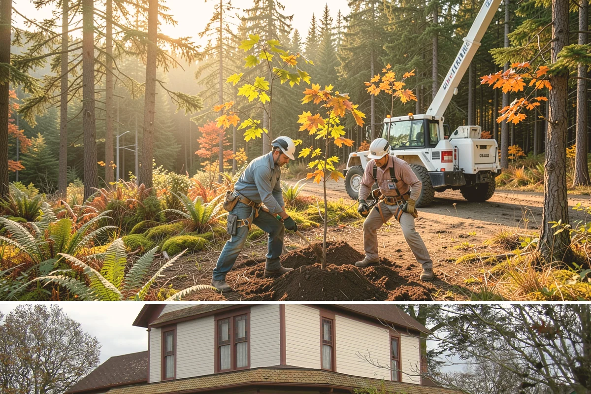 Hanging limb removal in Sumner, Pierce County, WA - This storm response service is performed immediately following severe weather events to eliminate hazards when hanging branches...