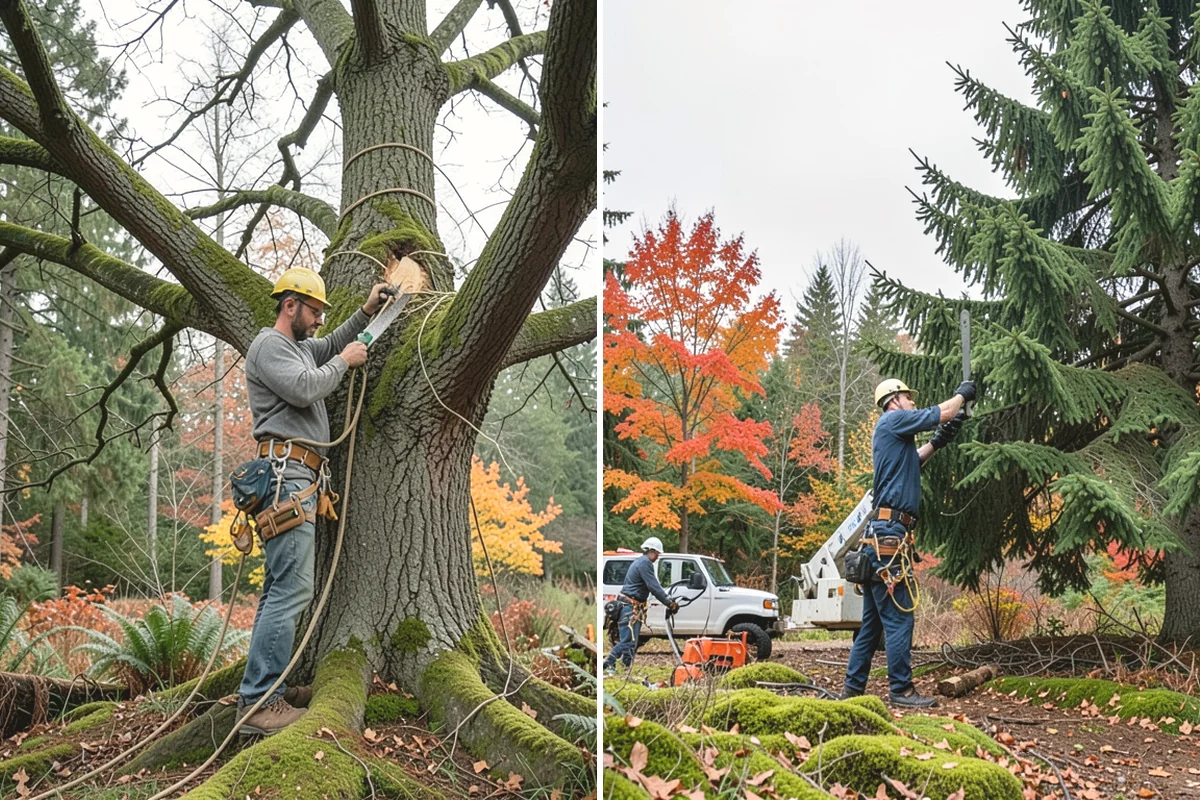 Hanging limb removal in University Place, Pierce County, WA - Assess damage and immediate hazards