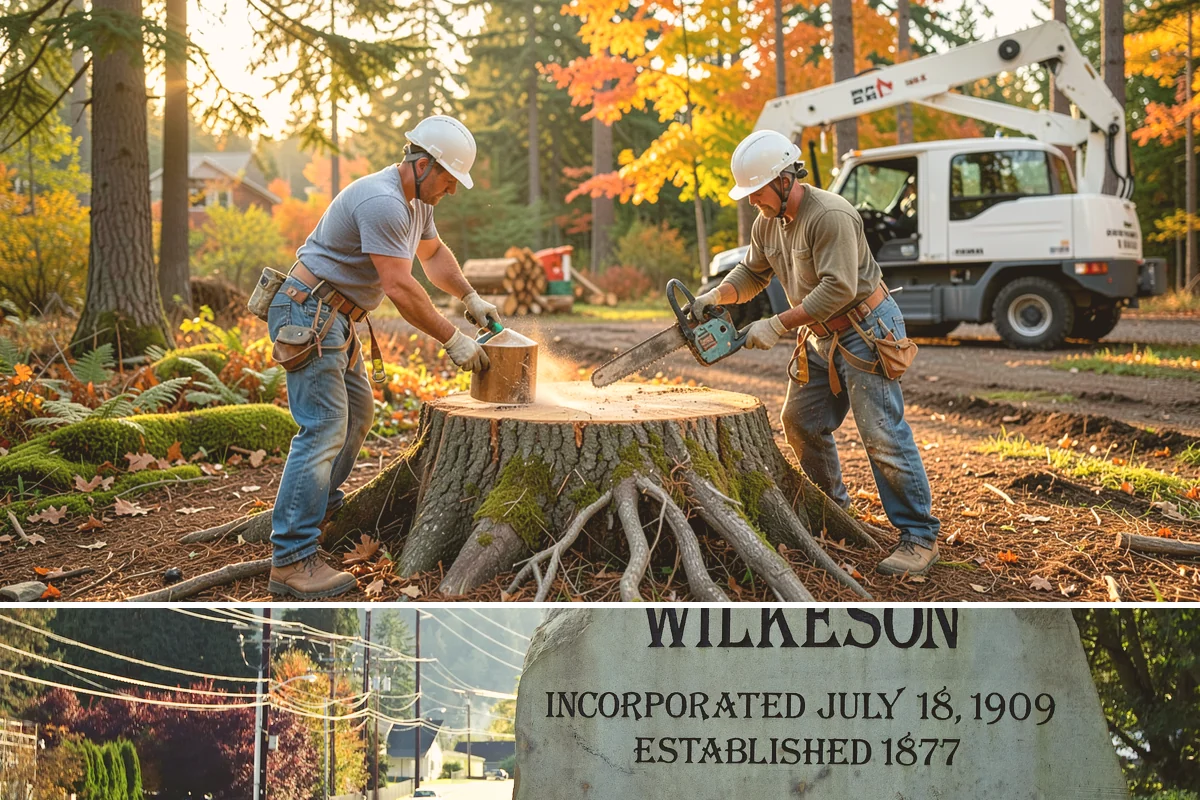 Hanging limb removal in Wilkeson, Pierce County, WA - This storm response service is performed immediately following severe weather events to eliminate hazards when hanging branches...