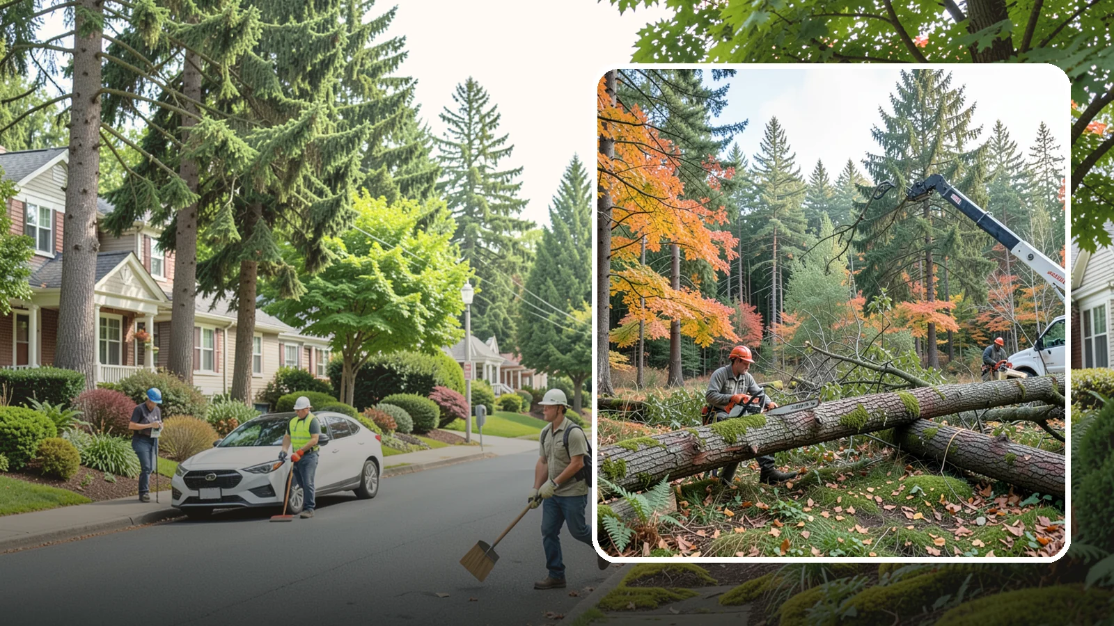 Hazard Mitigation in Beaux Arts Village, King County, WA - The identification and reduction of tree-related hazards through targeted corrective work.