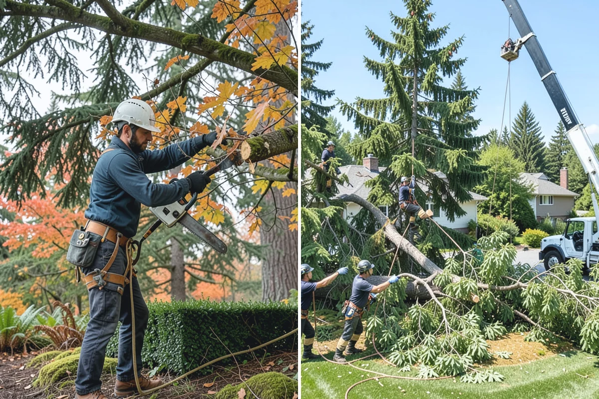 Hazard Mitigation in Beaux Arts Village, King County, WA - Inspect the tree and its site
