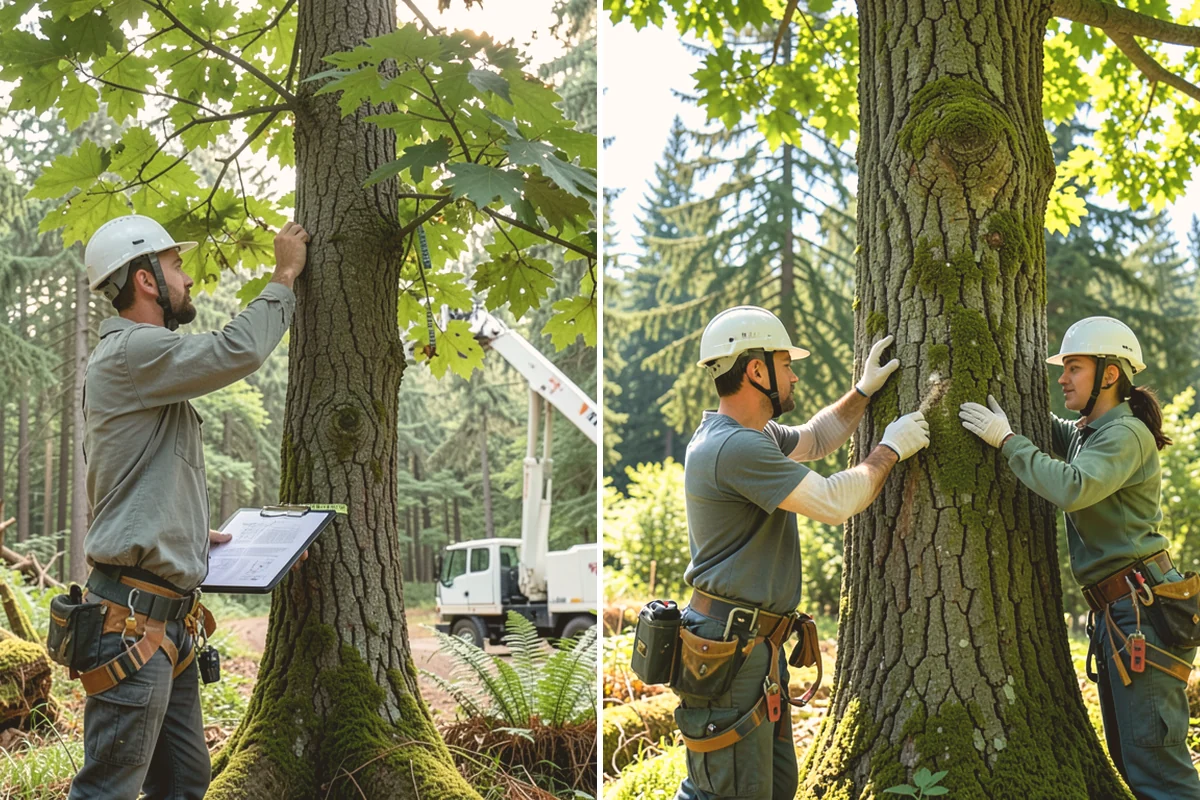 Hazard Mitigation in Bellevue, King County, WA - Inspect the tree and its site