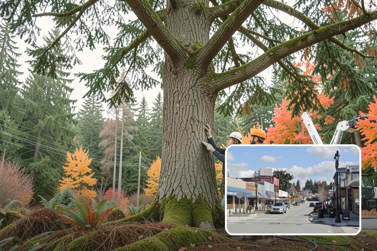 Hazard Mitigation in Bothell, King County, WA - Supports long-term tree health and stability