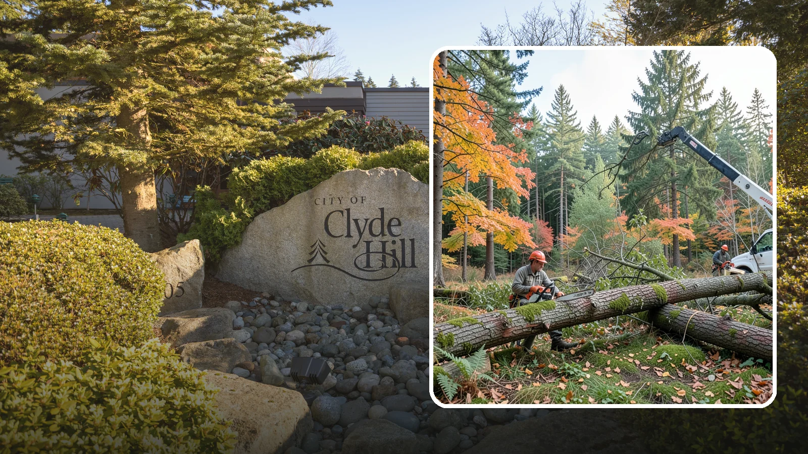 Hazard Mitigation in Clyde Hill, King County, WA - The identification and reduction of tree-related hazards through targeted corrective work.