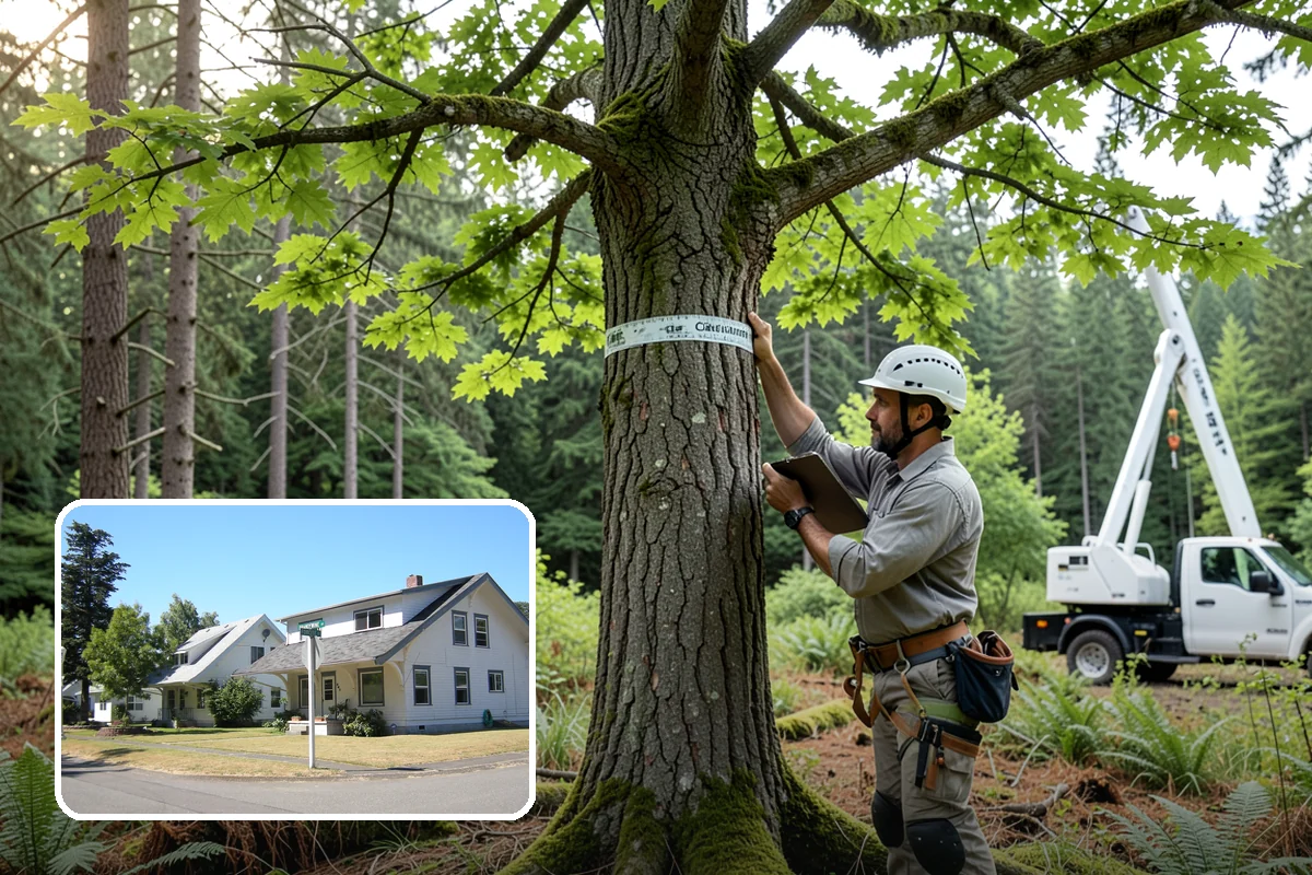 Hazard Mitigation in DuPont, Pierce County, WA - Supports long-term tree health and stability