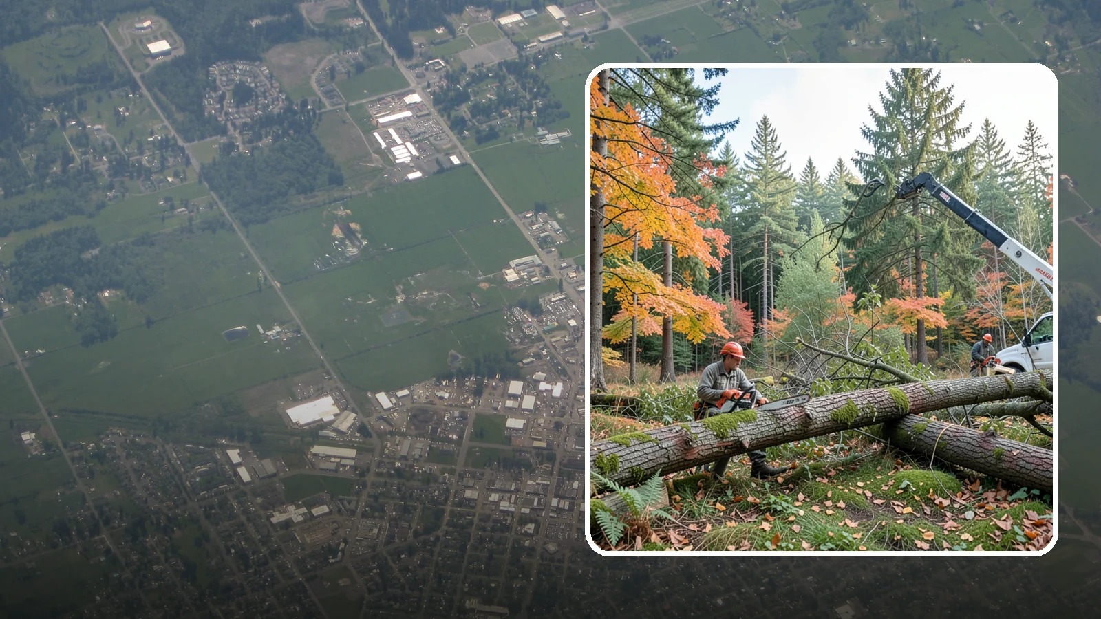 Hazard Mitigation in Enumclaw, King County, WA - The identification and reduction of tree-related hazards through targeted corrective work.