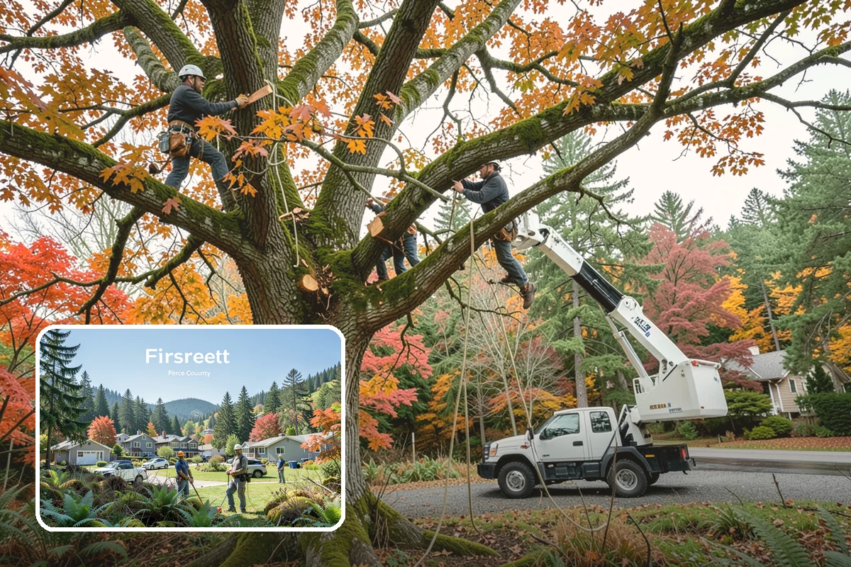 Hazard Mitigation in Fircrest, Pierce County, WA - Supports long-term tree health and stability