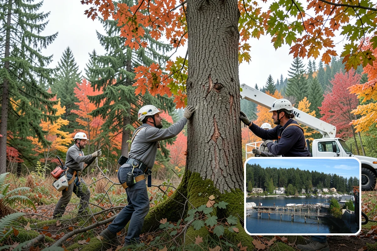 Hazard Mitigation in Gig Harbor, Pierce County, WA - Supports long-term tree health and stability
