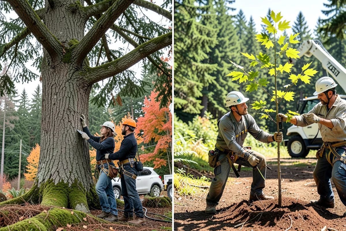 Hazard Mitigation in Kenmore, King County, WA - Inspect the tree and its site