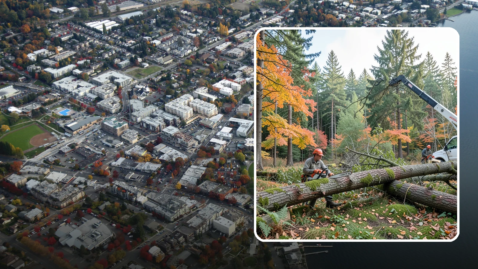 Hazard Mitigation in Kirkland, King County, WA - The identification and reduction of tree-related hazards through targeted corrective work.