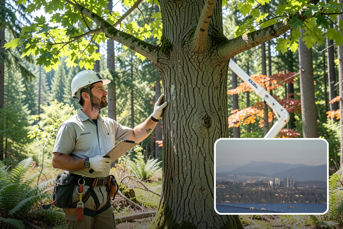 Hazard Mitigation in Medina, King County, WA - Supports long-term tree health and stability
