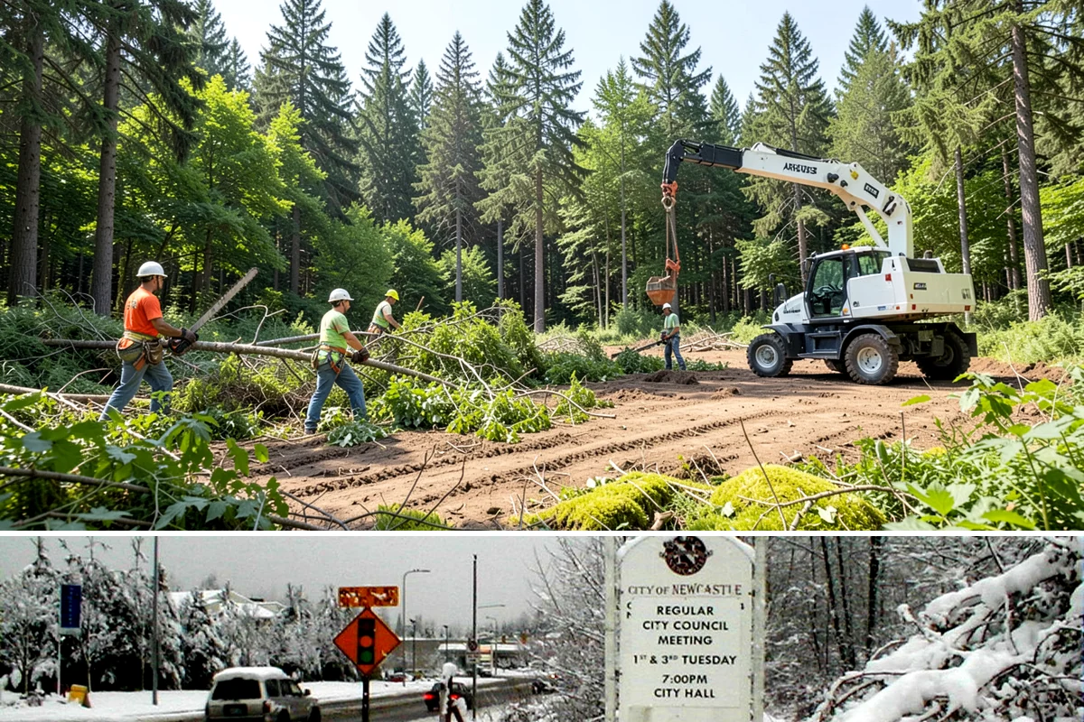 Hazard Mitigation in Newcastle, King County, WA - Work can be performed year-round in the Puget Sound climate but must avoid periods where ground saturation from rain prevents...
