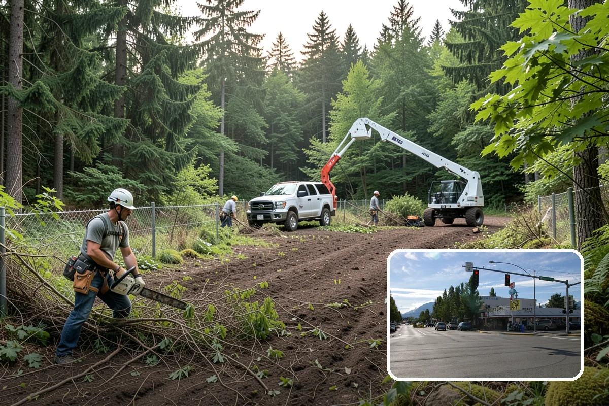 Hazard Mitigation in North Bend, King County, WA - Supports long-term tree health and stability