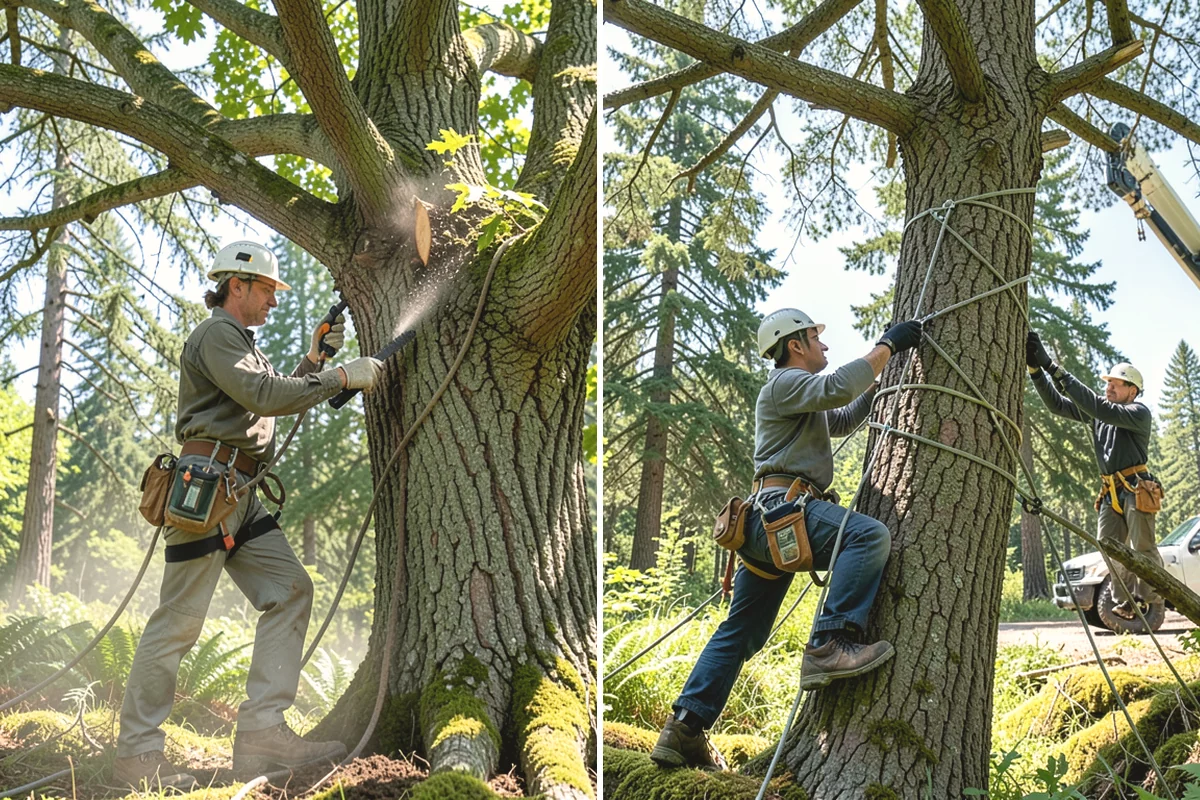 Hazard Mitigation in North Bend, King County, WA - Inspect the tree and its site