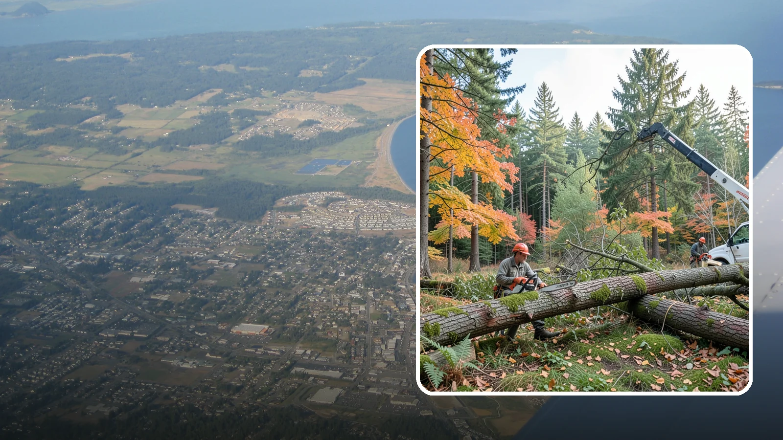 Hazard Mitigation in Oak Harbor, Island County, WA - The identification and reduction of tree-related hazards through targeted corrective work.
