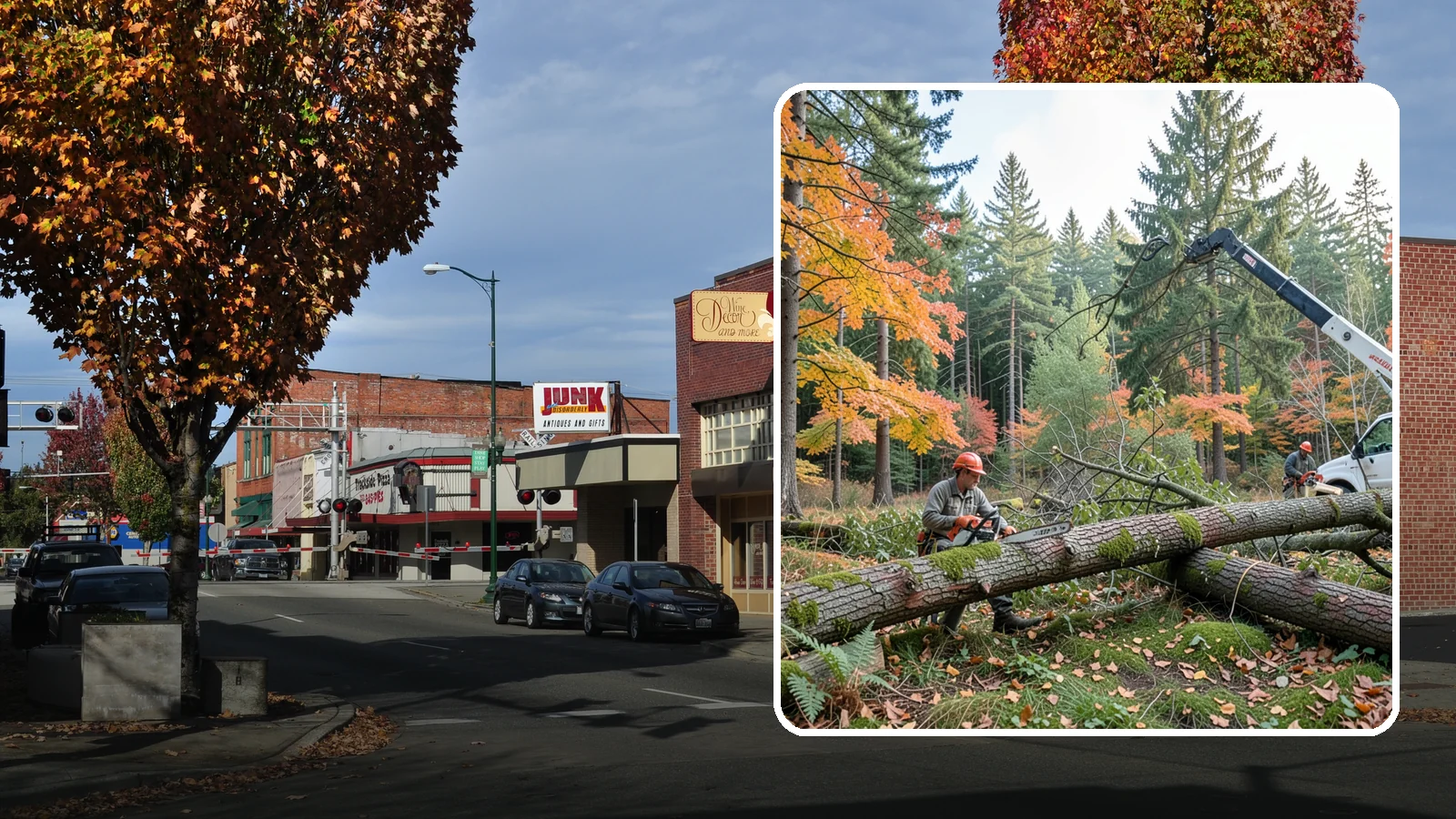 Hazard Mitigation in Puyallup, Pierce County, WA - The identification and reduction of tree-related hazards through targeted corrective work.