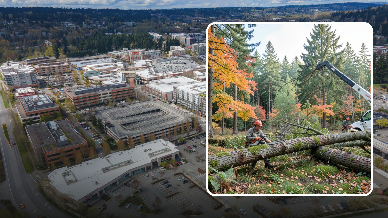 Hazard Mitigation in Redmond, King County, WA - The identification and reduction of tree-related hazards through targeted corrective work.