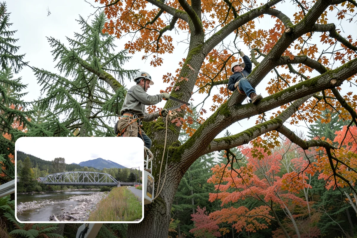 Hazard Mitigation in Skykomish, King County, WA - Supports long-term tree health and stability
